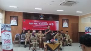 Di Hari Pers Nasional 2020 Bupati Rijanto Potong Tumpeng Bareng Wartawan
