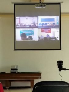 Kejari  Tulungagung  Uji Coba Sidang Tipikor Secara Daring (online)
