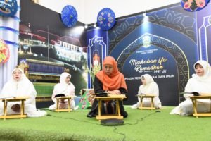 Gubernur Khofifah Tadarus Online