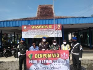 Gandeng Denpom V/3 Malang, Desa Banjarejo Antisipasi Pandemic Corona