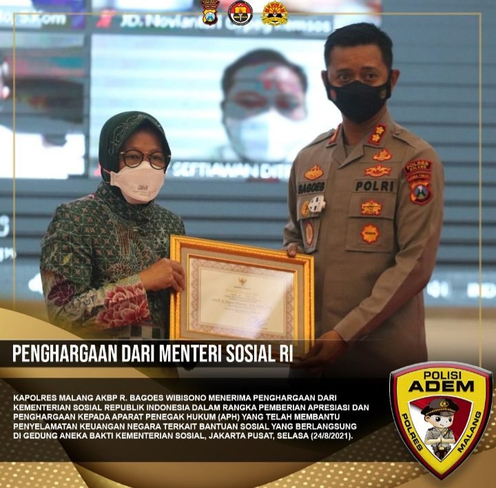 Mensos Tri Rismaharini Mengapresiasi Kinerja Kapolres Malang
