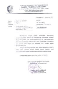 Pengumuman Penting untuk Warga Tulungagung! Pembayaran PBB P2 sampai 30 September 2021