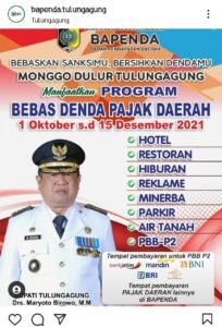 Pemkab Tulungagung Luncurkan Program Bebas Denda Pajak Daerah