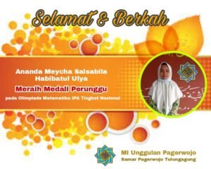 Siswi MI Unggulan Pagerwojo Raih Perunggu Olimpiade Matematika IPA Tingkat Nasional