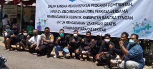 Percepat Herd Immunity, CV Gelombang Samudra Perkasa Mitra PT Timah Gelar Vaksinasi  Gratis