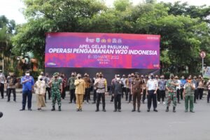 Sambut Pagelaran Women 20, Ratusan Personel Gabungan Lakukan Apel
