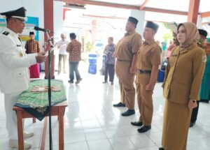 Pelantikan Tiga Perangkat Desa Batangsaren Disaksikan Forkompimca Kauman