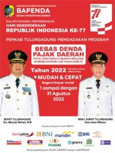 Pemkab Tulungagung Luncurkan Program Bebas Denda Pajak Daerah