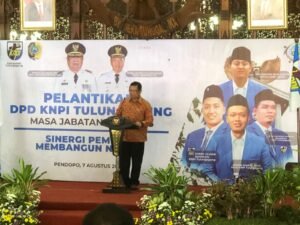 Pelantikan KNPI, Bupati Sampaikan Pesan Melalui Pantun