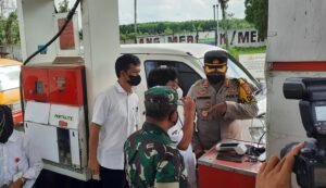 Kapolres dan Dandim 0412-LU Sidak SPBU di Lampung Utara