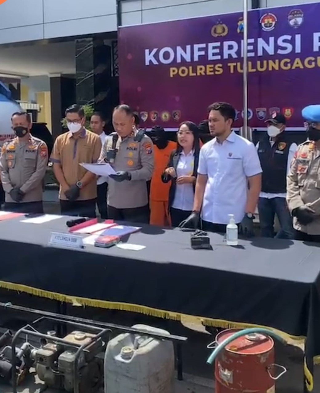Kapolres Tulungagung Ungkap Kasus Penyalahgunaan Bahan Bakar Jenis Solar