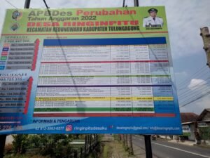 Buka-bukaan Pengelolaan APBDes Desa Ringinpitu