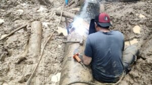Akibat Terkendala Cuaca, Perbaikan Pipa PDAM Rusak Akibat Longsor Molor