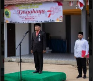 Asisten II Kotabaru Pimpin Upacara HUT RI Ke-78 di Yayasan Binaan LDII