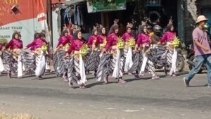 Pesona Baris Kreasi Desa Pelem, Warna-Warni Budaya dalam Kemerdekaan ke-78
