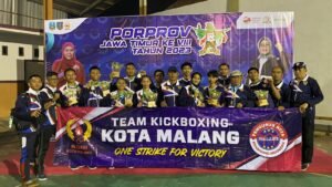 Kickboxing Kota Malang Boyong 6 Medali di PORPROV VIII Jatim