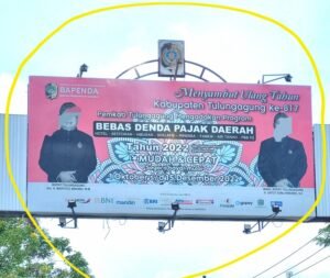 Foto Bupati dan Wabup Tulungagung Masih Terpampang Meski Masa Jabatan Telah Berakhir