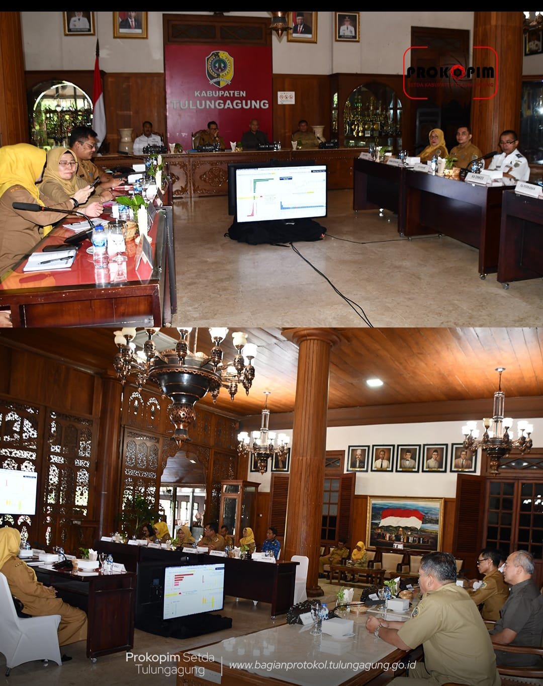 Rakor Kemendagri Bahas Pengendalian Inflasi Diikuti Pj Bupati Tulungagung dan Forkopimda