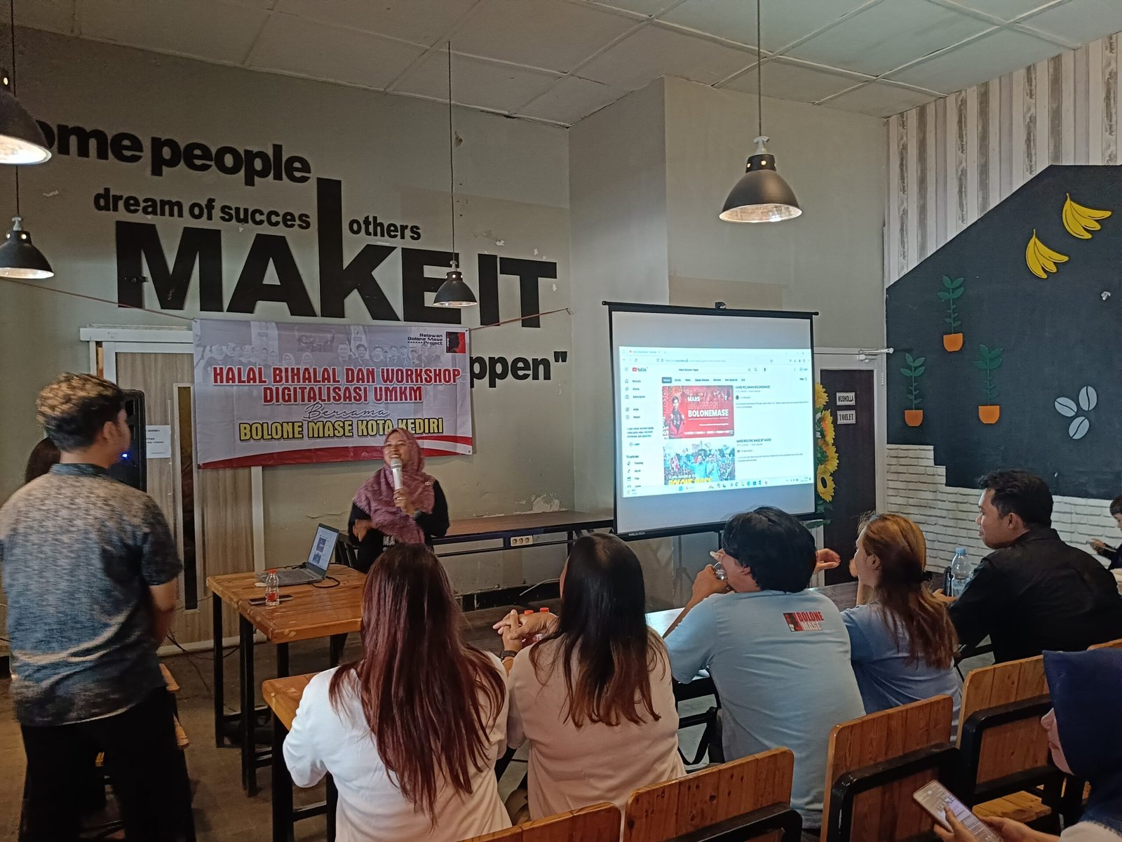 Relawan Bolonemase Kediri Gelar Workshop Digitalisasi UMKM