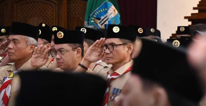 Pj Bupati Tulungagung Menghadiri Pengukuhan Pengurus Ketua Majelis Pembimbing Daerah (Mabida) Gerakan Pramuka Jawa Timur