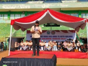 Ribuan Anak PAUD dan TK Meriahkan Hari Anak Nasional di Stadion Gajayana Malang