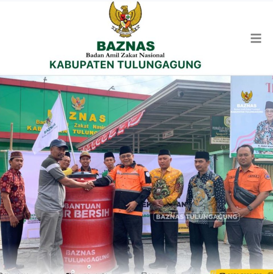 BAZNAS Tulungagung dan BAZNAS Jatim Bersinergi Atasi Kekeringan