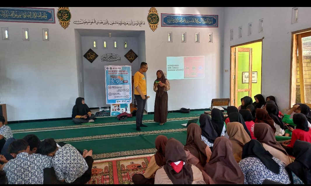 Puskesmas Pagerwojo Gelar Aksi Bergizi di Tiga SMP Negeri Pagerwojo