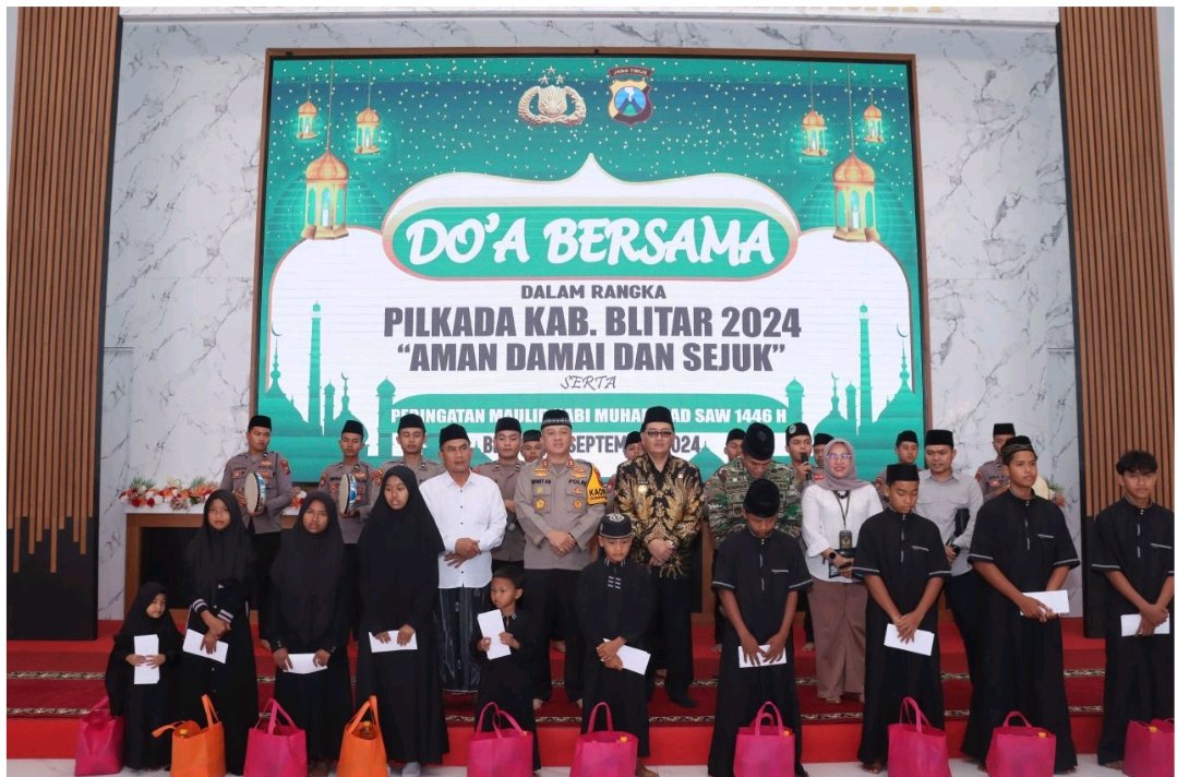 Kapolres Blitar dan Forkopimda Gelar Doa Bersama untuk Suksesnya Pilkada 2024