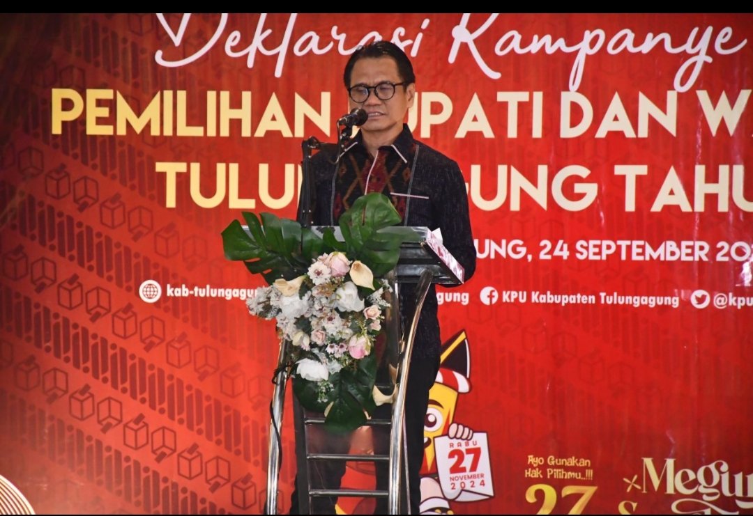 Pj. Bupati Tulungagung Apresiasi Deklarasi Kampanye Damai Pemilihan Bupati dan Wakil Bupati Tulungagung Tahun 2024