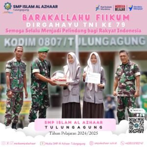 Silaturahmi Murid SD dan SMP Al Azhaar di HUT TNI ke-79 Tahun 2024