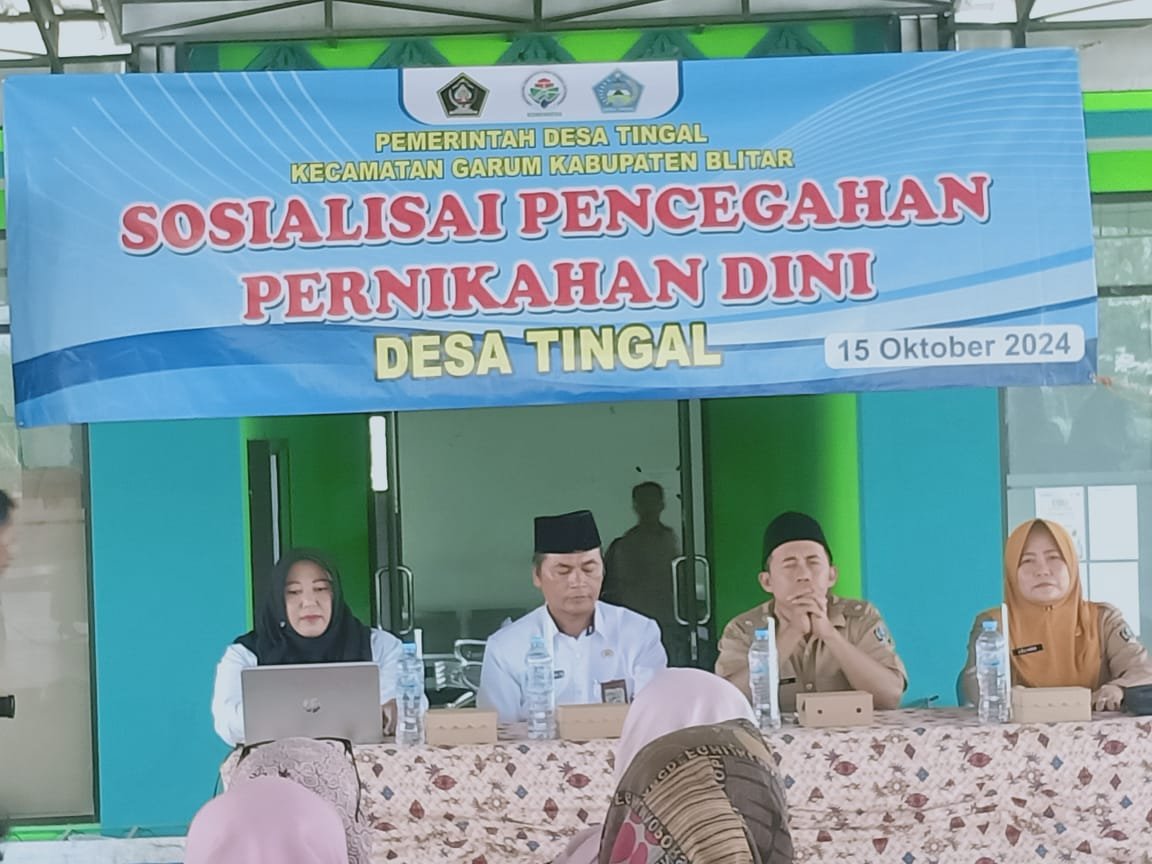 Pemdes Tingal Gelar Sosialisasi Pencegahan Pernikahan Usia Dini