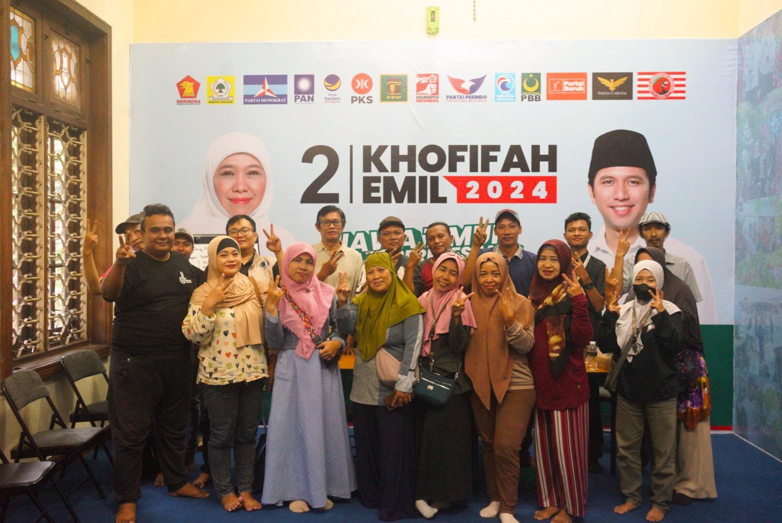 Relawan TPP Khofifah-Emil Siap Rebut 60% Suara di TPS