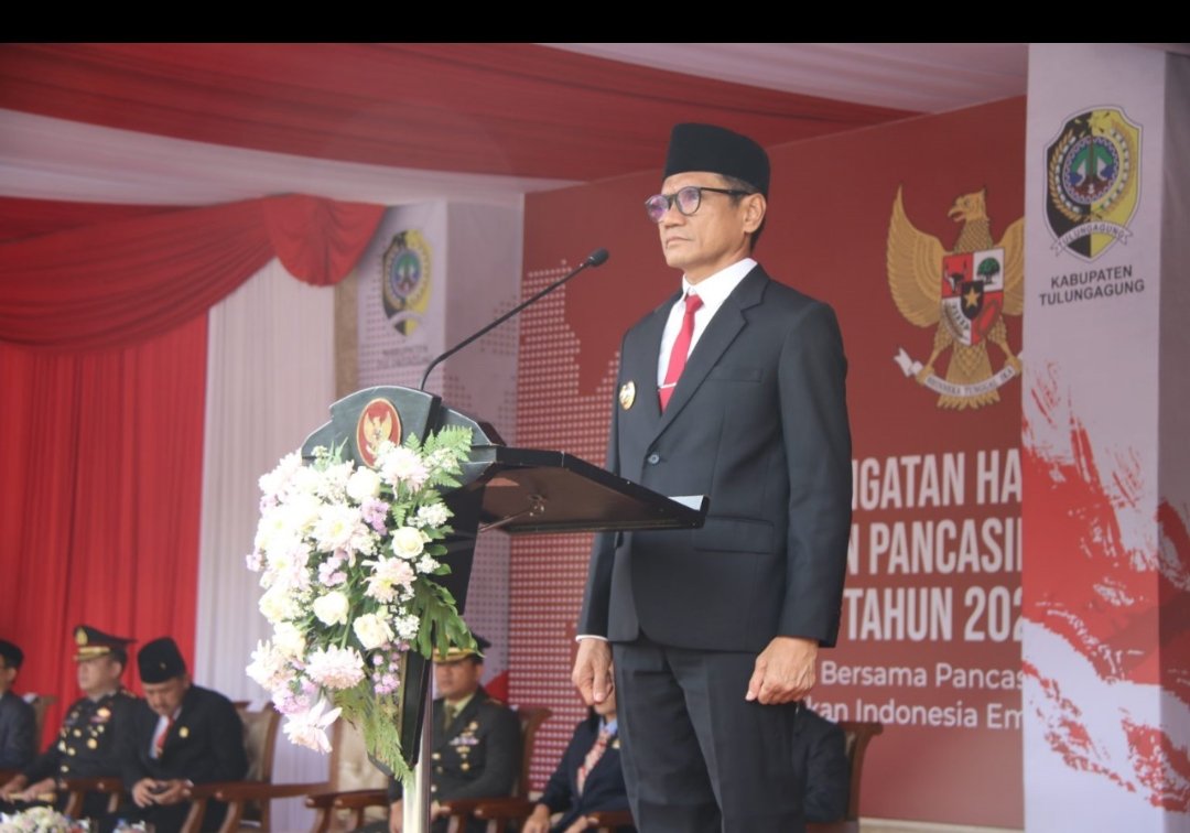 Pj. Bupati Tulungagung Pimpin Upacara Hari Kesaktian Pancasila 2024