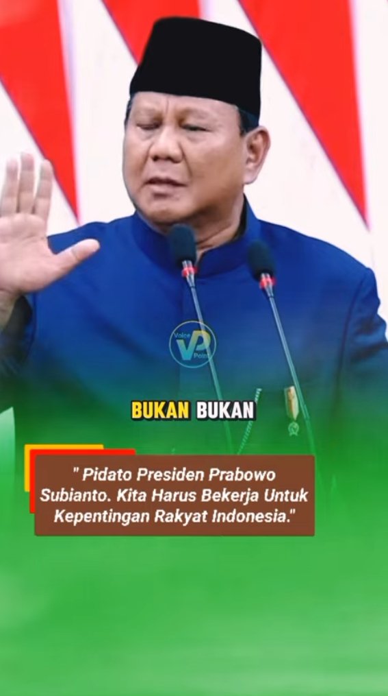 Pidato Pertama Presiden Prabowo Subianto Menggetarkan “Dunia”