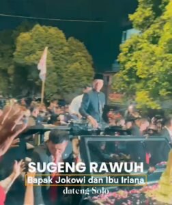 Warga Solo Sambut Hangat Kedatangan Pak Jokowi dan Ibu Iriana