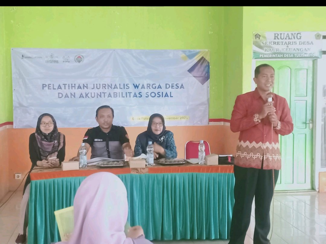 Pemuda Tuliskriyo Dilatih Jurnalistik dan Akuntabilitas Sosial