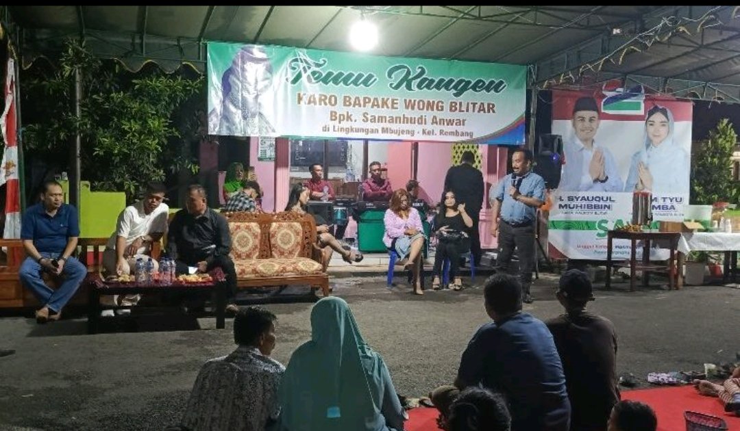 Samanhudi Anwar dan Warga Rembang Dukung Ibin-Elim di Pilkada Blitar 2024