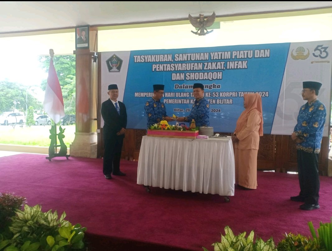 Pemkab Blitar Gelar Upacara dan Tasyakuran HUT ke-53 KORPRI