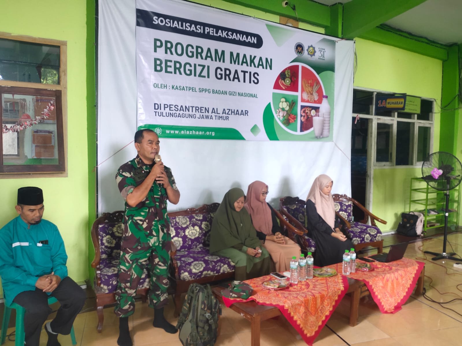Sosialisasi Program Makan Bergizi Gratis di Ponpes Al Azhaar Tulungagung