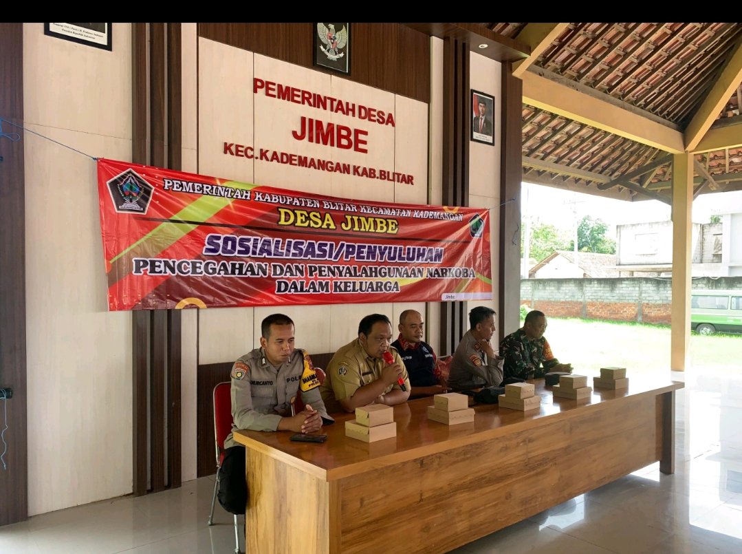 Pemdes Jimbe Gandeng BNN dan Kapolsek Adakan Sosialisasi Bahaya Narkoba bagi Kaum Muda