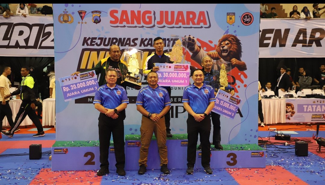 Penutupan Kejurnas Karate INKANAS Kapolri Cup 2024, Wakakor Brimob Polri Apresiasi Sportivitas Atlet