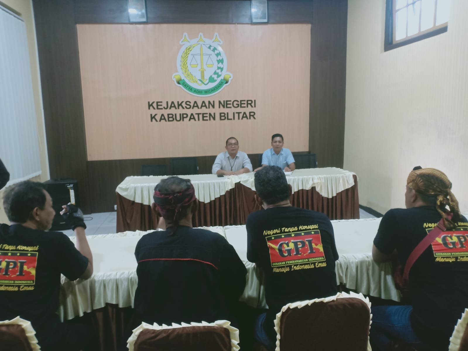 GPI Demo Kejari Blitar Dukung Pemberantasan Korupsi