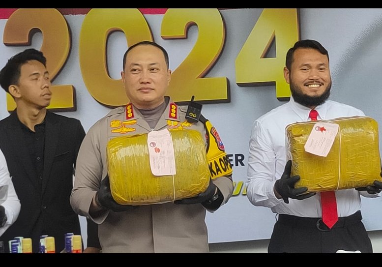 Kapolresta Malang Kota Rilis Capaian Kinerja selama Tahun 2024