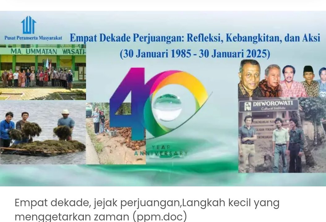 Empat Dekade Perjuangan: Refleksi, Kebangkitan, dan Aksi (30 Januari 1985 – 30 Januari 2025)