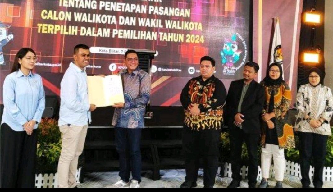 KPU Tetapkan Ibin-Elim sebagai Walikota –  Wakil Walikota Blitar Terpilih