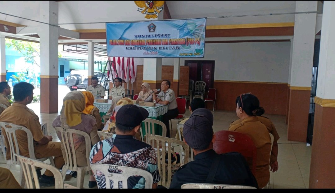 Bapenda Blitar dan Camat Kanigoro Sosialisasikan PBB-P2 di Kecamatan Kanigoro