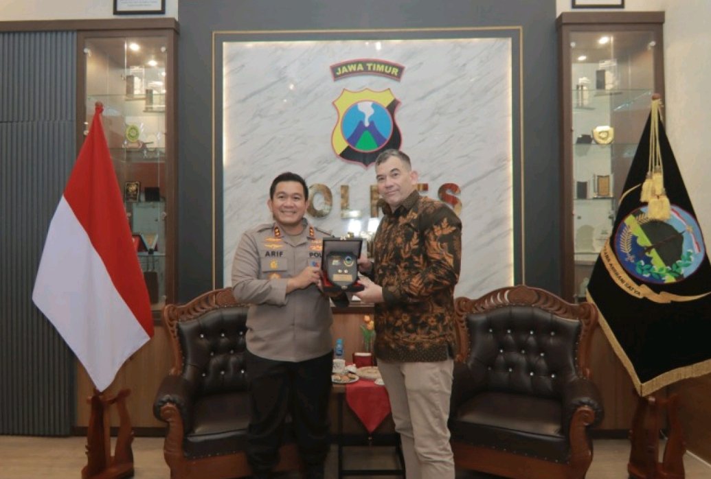 Kapolres Blitar Sambut Kunjungan Konsulat Jenderal Australia