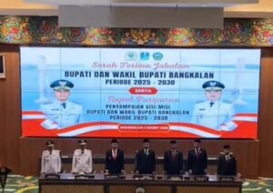 Rapat Paripurna DPRD, Sertijab Bupati dan Wakil Bupati Bangkalan Periode 2025 ,- 2030