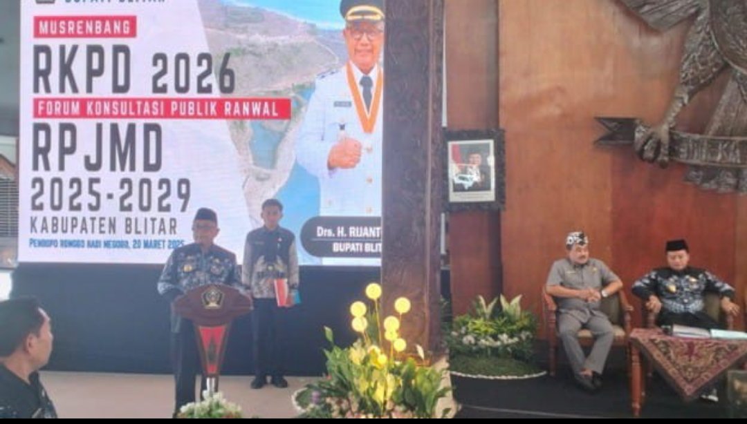 Musrenbang RKPD 2026 dan FKP RPJMD: Kabupaten Blitar Fokus pada Infrastruktur Ekonomi dan Hilirisasi Pertanian