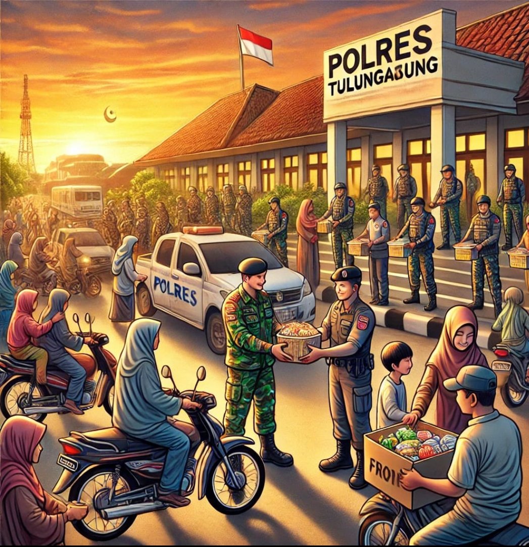 TNI-Polri di Tulungagung Perkuat Kebersamaan Lewat Aksi Sosial Ramadhan